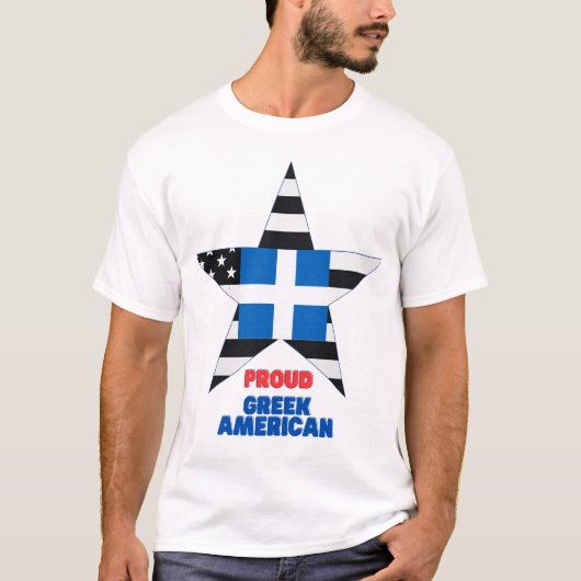PROUD GREEK AMERICAN T-Shirt (Vorderseite)