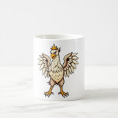 Proud Griffin King Crown T-Shirt Kaffeetasse (Mittel)