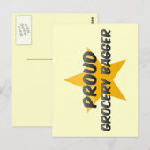 Proud Grocery Bagger Postkarte (Vorne/Hinten)