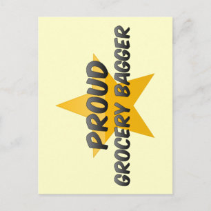 Proud Grocery Bagger Postkarte