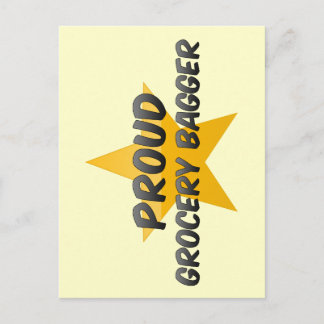 Proud Grocery Bagger Postkarte