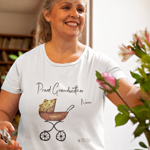 Proud Großmutter Babydusche Plus Größen T - Shirt