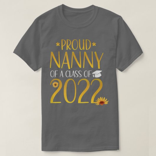 Proud Grube einer Klasse von 2022 Graduate Matchin T-Shirt (Design vorne)