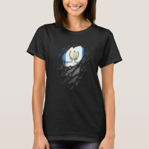 Proud Guatemala Roots Heritage Torn Ripped Guatem T-Shirt