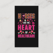 Proud Healthcare Nurses Leopard Medical Nurse Visitenkarte (Vorderseite)