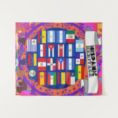 Proud Hispanic Heritage Celebration Wandteppich (Vorderseite (Horizontal))