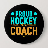 Proud Hockey Coach Button (Vorderseite)