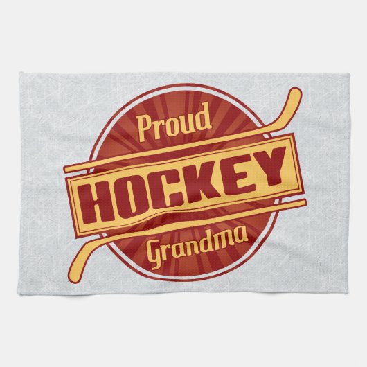 Proud Hockey Grandma Geschirrtuch (Horizontal)