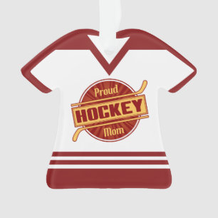 Proud Hockey Mama Anpassbar Jersey Ornament