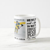 Proud Hockey-Mama Foto Kaffeetasse (VorderseiteRechts)