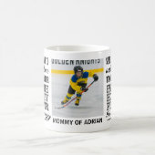 Proud Hockey-Mama Foto Kaffeetasse (Mittel)