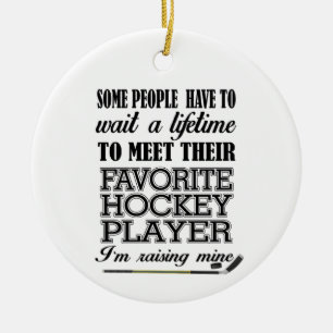 Proud Hockey-Mama Foto Keramik Ornament