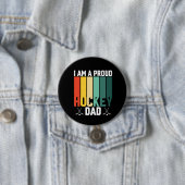 Proud Hockey-Vater Button (Beispiel)
