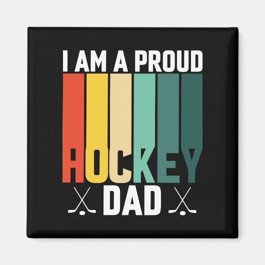 Proud Hockey-Vater Magnet (Vorne)