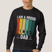 Proud Hockey-Vater Sweatshirt (Vorderseite)