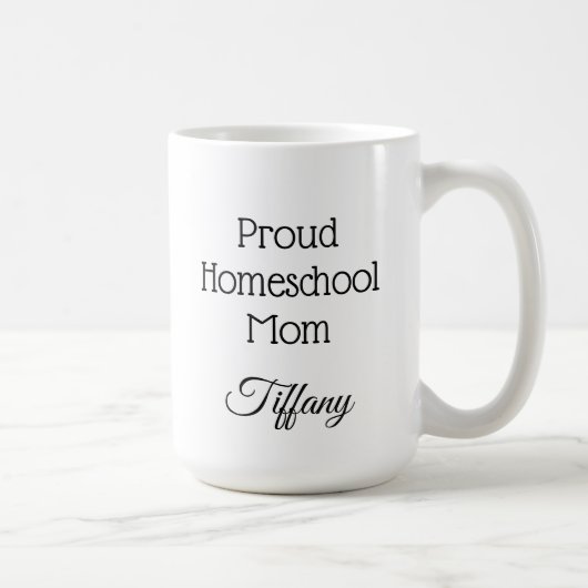 Proud Homeschool-Mama Kaffeetasse (Rechts)