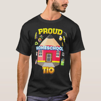 Proud Homeschool Tio Vater Mama Familie kehrte zur T-Shirt