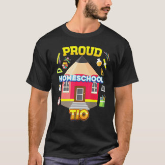 Proud Homeschool Tio Vater Mama Familie kehrte zur T-Shirt