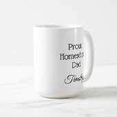 Proud Homeschool Vater Kaffeetasse (VorderseiteRechts)
