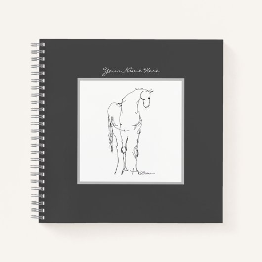 Proud Horse Spiral Notebook Notizblock (Vorderseite)