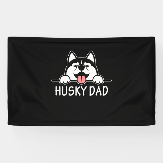 Proud Husky Dog Banner (Horizontal)