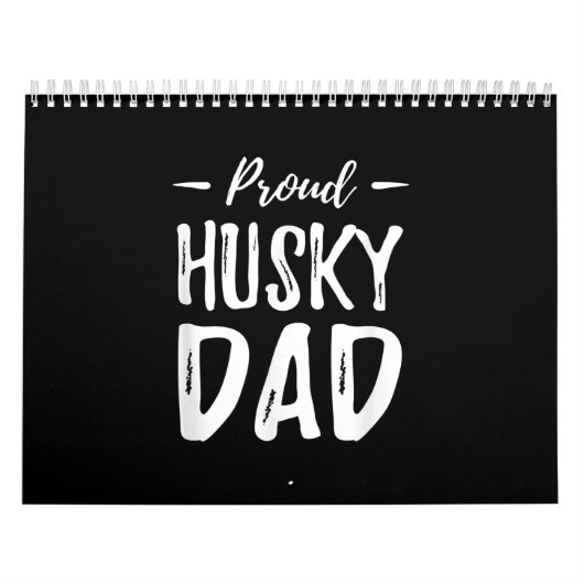 Proud Husky Dog Vater | Funny Dog Lover Gift Idee Kalender (Titelbild)
