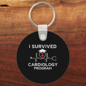 Proud I Überlebte Kardiologie Programm Krankenpfle Schlüsselanhänger (Vorderseite)