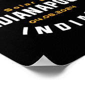 Proud Indianapolis Indiana Total Solar Eclipse 202 Poster (Ecke)