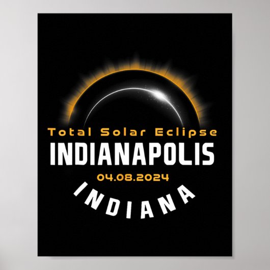 Proud Indianapolis Indiana Total Solar Eclipse 202 Poster (Vorne)