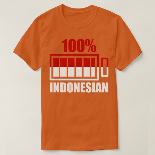 Proud indonesische Gift Flag Indonesien T-Shirt (Design vorne)