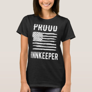 Proud Innkeeper Professionelle American Flag T-Shirt