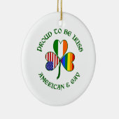 Proud Irish American & Gay Keramikornament (Rechts)