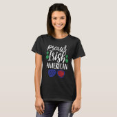 Proud Irish American Ireland Roots Family Us Usa A T-Shirt (Vorne ganz)