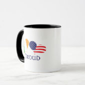 Proud Irish American Tasse (Vorderseite Links)