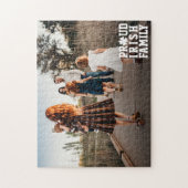 Proud Irish Family Kleeblatt Lucky Clover Foto Ji Puzzle (Vertikal)