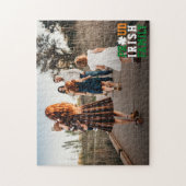 Proud Irish Family Kleeblatt Lucky Clover Foto Puzzle (Vertikal)