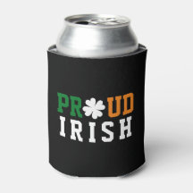 Proud Irish Kleeblatt Lucky Clover Quote St Paddy