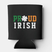 Proud Irish Kleeblatt Lucky Clover Quote St Paddy Dosenkühler (Rückseite)
