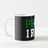 Proud Irish Kleeblatt Lucky Clover Quote St Paddy Kaffeetasse (Links)