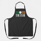 Proud Irish Kleeblatt Lucky Clover Quote St Paddy  Schürze (Vorderseite)