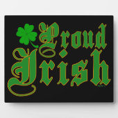 Proud Irish Plaques Fotoplatte (Vorderseite)