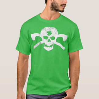 Proud Irish Skull Cross Shillelagh Clubs T-Shirt