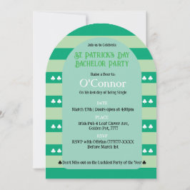 Proud & Irish St Patrick LGBTQ+ Bachelor Party Einladung