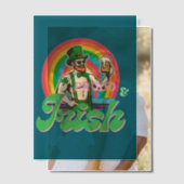 Proud & Irish St Patrick LGBTQ+ Pergament Einladungen (Versatz (Ehepaar))