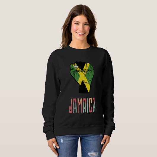 Proud Jamaican Reggae Caribbean Music Jamaica 1 Sweatshirt (Vorne ganz)