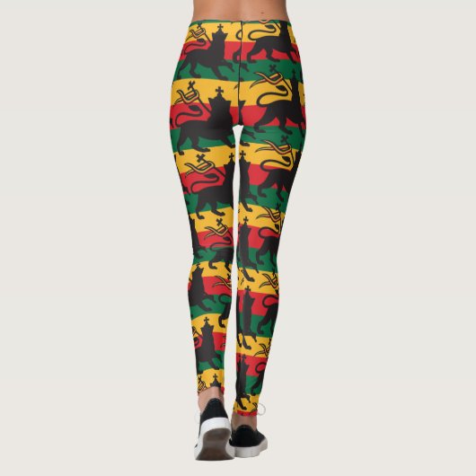 Proud Jamaicans - Lion of Judah - Yoga Leggins (Rückseite)