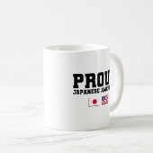 Proud Japanese American Kaffeetasse (VorderseiteRechts)
