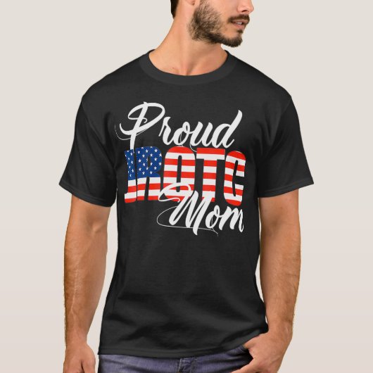 Proud JROTC Mama für Proud Mother Junior ROTC T-Shirt (Vorderseite)