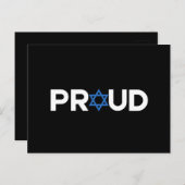 Proud jüdischen Hebräischen Holiday Proud Jude Rel Postkarte (Vorne/Hinten)
