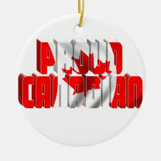 Proud Kanadier Keramik Ornament
